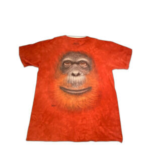 Vintage The Mountain Orangutan Face Graphic T Shirt 2XL Red Ape Tee